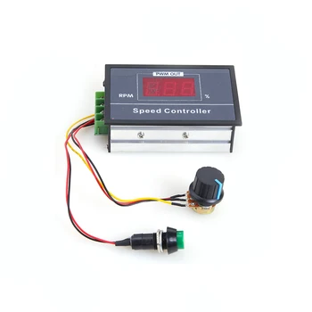 Display Digital Controler de Viteză cu Motor DC 6-60V 30A PWM fără Trepte Guvernatorul Comutator