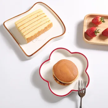 Creative Pâine Farfurie De Ceramică Placă De Acasă Dish Farfurie De Sushi Placa Friptura Găluște De Personalitate Paine Prajita Placa De Bucătărie Veselă