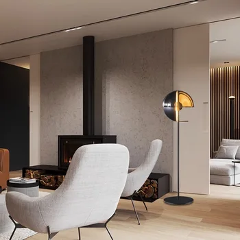 AiPaiTe modern minimalist studiu lampa de podea, LED rotativ negru/alb camera de zi dormitor lampa de podea.