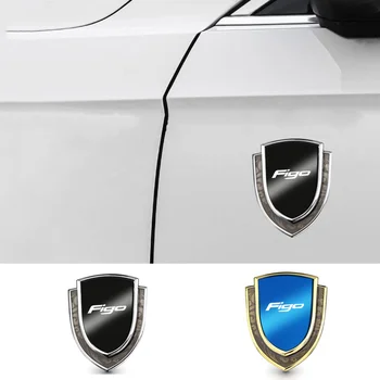 3D Masina de Metal Partea Fender Autocolant Scut Emblema, Insigna Logo-ul rezistent la apa Proteja Decal pentru Ford FIGO Accesorii
