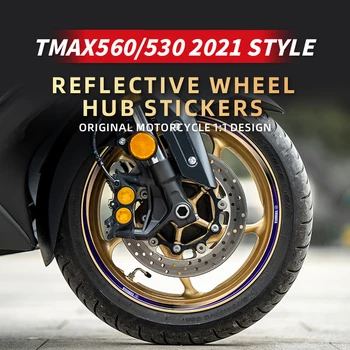 Folosit pentru YAMAHA TMAX530 560 2021 Ani Motocicleta Butuc Roata Autocolante Reflectorizante Kituri De Accesorii pentru Biciclete Rim Decor Declas