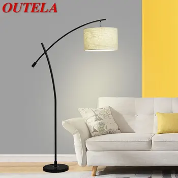 OUTELA Nordic Lampa de Podea LED-uri Moderne de Moda de Epocă Simplu în Picioare Lumini Canapea Decor pentru Casa Living Dormitor