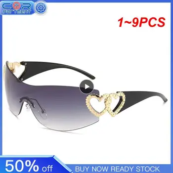 1~9PCS Fierbinte Y2k ochelari de Soare pentru Femei de Moda Una Bucata Ochelari de Soare Barbati Nuante de Sport Ochelari de protectie UV400 Ochelari