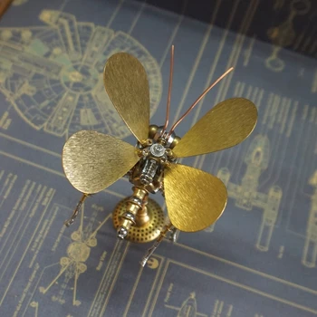 DIY Steampunk Insecte Mecanice Metalice de Asamblare Fluture Model Kituri de constructie a Asambla 3D Puzzels Jucărie pentru Copii Adulți Cadou