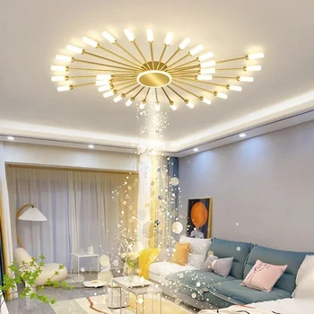 lampă de tavan design modern corpuri de tavan dormitor lumini decor cub lumina plafon tesatura lampă de tavan fixare