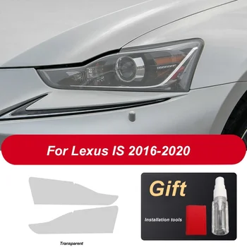 2-pc-uri auto faruri folie de protectie pentru Lexus ESTE 2016-2020 ESTE 200t 300h 250 F accesorii sport negru transparent TPU autocolant