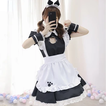 Sexy Cosplay Costum De Servitoare Anime Femei Menajera Tinuta Doamnelor Uniformă