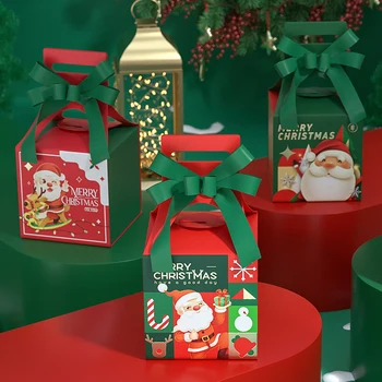 De Crăciun, Cutii De Cadouri De Moș Crăciun Bomboane Drajeuri Cutie Crăciun Fericit Cutie De Ambalaj De Anul Nou Papion Cadou De Crăciun Ambalaj Saci De Caz