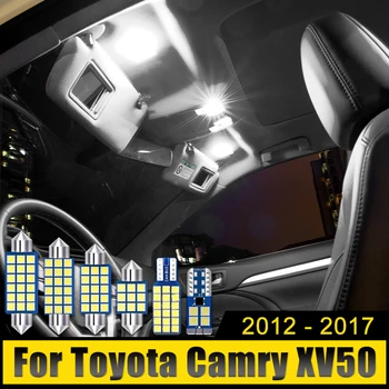 Pentru Toyota Camry 50 XV50 2012 2013 2014 2015 2016 2017 7PCS LED-uri Auto de Interior Dome veioze Oglindă Lumini Portbagaj Becuri