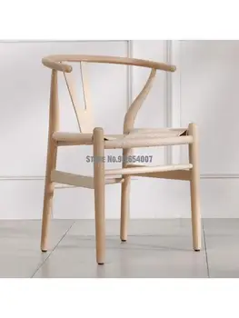 Y scaun scaun de luat masa de uz casnic din lemn masiv scaunul de luat masa masă, scaun Nordic roșu net restaurant scaun de birou din lemn cosmetice scaun