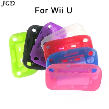 JCD Silicon Moale de Cauciuc Pentru Wii U Gel Caz Piele Shell Compatibil Pentru WiiU Gamepad Controller Corp Plin Protector de Acoperire