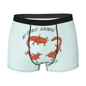 Spiritul Meu AnimalAxolotl Chiloți Breathbale Chilotei Om Lenjerie Pantaloni Scurți Sexy Boxer
