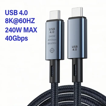 USB 4.0 8K 60HZ 40Gbps 240W Tip C Cablu Pentru Macbook, iPad, Samsung, Xiaomi PD Încărcător de Date Thunderbolt 3 4 Video Cablu USBC USB4