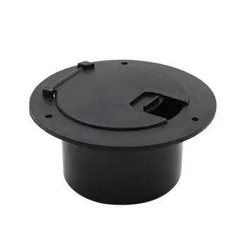 Runda Cablu Electric Trapa Negru Camper Cablu de Alimentare Capac Pentru RV Rulotă în Motorhome-ul Anti-UV Rezistent 5.2 Inch Diametru