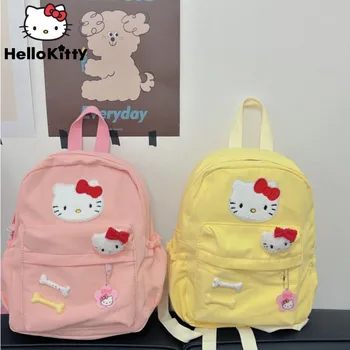 Sanrio Kawaii Hello Kitty De Mare Capacitate, Saci De Umăr Fată Drăguță Elev De Gimnaziu Moda Rucsac Versiunea Coreeană Ghiozdan