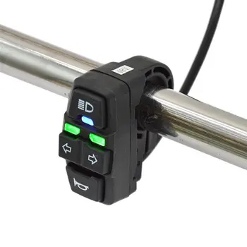 Întrerupătorul de Trei-în-unul rezistent la apa Biciclete Electrice, Scutere Lampă Comutator Claxon Pentru Motocicleta Butonul de Control Lumina de Semnalizare