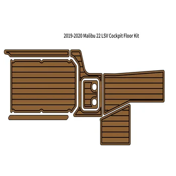 2019-2020 Malibu 22 LSV Pilotaj Pad Barca Spuma EVA din lemn de Tec Punte Podea Podele