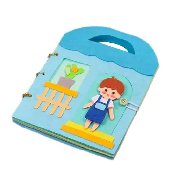 Copilul Pânză De Carte Montessori Carte Și Material De Carte Pentru Învățarea Pânză De Carte Tesatura Cartea De Învățământ Devreme Pânză Cărți Pentru