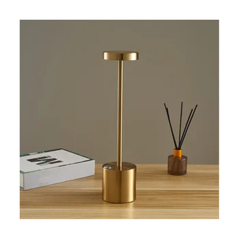 Nordic Lampa de Birou cu LED-uri Touch Lampă de Masă Bar, Hotel, Cafenea Decor de Masă Lampă USB Lumina de Noapte de Aur