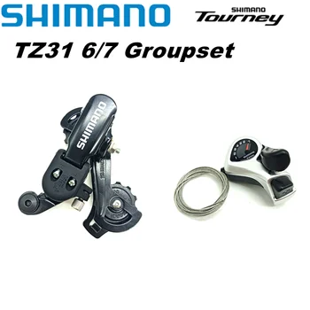 Shimano TZ31 6/7 Viteza Groupset RD-TZ31 Bicicleta din Spate Derailleur Ochi/ Cârlig Tourney SL-TX50 Schimbator Maneta 6S 7S SL-TX50 Declanșa