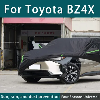 Pentru Toyota BZ4X 210T Complet de Huse Auto Exterioare de Protecție solară Praf, Ploaie, Zăpadă de Protecție Anti-grindină prelata Auto Capac Negru
