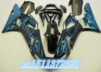 negru albastru Carenaj Kit pentru YZF R1 00-01 YZF-R1 2000-2001 YZF1000 1000 YZFR1 00 01 2000 2001