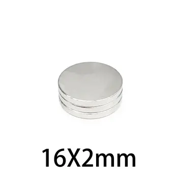 100/200PCS 16x2mm Rotund Neodim Magnet Neodim foarte Puternic 16mm x 2mm N35 Super Puternic imanes Magnetic Permanent Disc