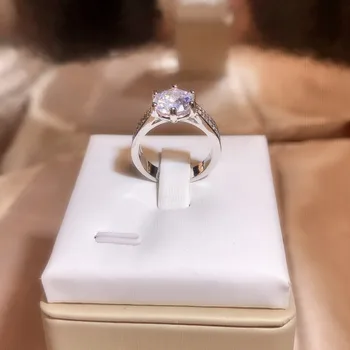 Noul Inel cu Diamant de Nunta pentru Femei Inel Argint 925 Mare Diamant de Șase Gheare Încrustat Zircon Inel de Logodna Propunere de Bijuterii Cadou