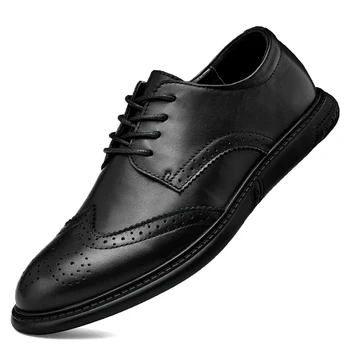 De mari Dimensiuni 38-47 Bocanc de Barbati Pantofi Trendy din Piele Barbati Pantofi Rochie Office Business Casual Pantofi din Piele Pentru Barbati
