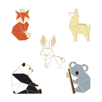 Origami Brosa Pulover Minunat Broșe Desene Animate Breastpins Haine Corsaj Decorative Insigne În Formă De Animale Îmbrăcăminte Ornamente