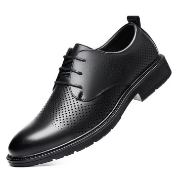 2023 Nou Bărbați Split din Piele Pantofi Decupaj Stil Dimensiunea 37-46 Moale, de Vară, Omul de Afaceri Pantofi Rochie