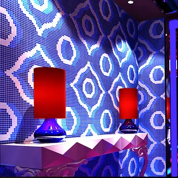 3D de Moda Populare Flash pentru Bar,Hotel și KTV Fantezie Mozaic Model Cerc Folie de Aur Tapet