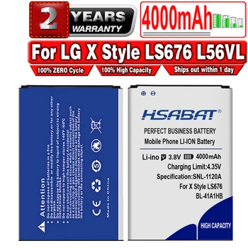 HSABAT BL-41A1HB 4000mAh BATERIE pentru LG X Style Tribut HD Boost Mobile X Style LS676 L56VL