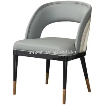 Nordic din lemn masiv, scaun de luat masa lumină de lux minimalist modern, spatar scaun acasă cafe hotel, cameră de model de negociere scaun di
