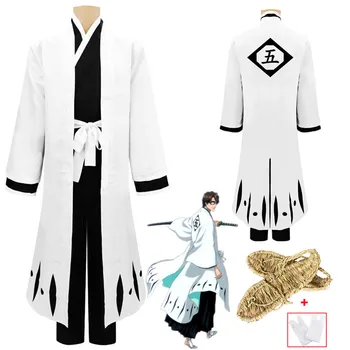 Anime Bleach Aizen Sosuke o Mie de Ani de Război Sânge Cosplay Costum Divizia 5 Căpitanul Kimono Arrancar Uniformă de Halloween