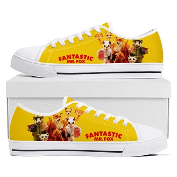 Fantastic Mr Low-Top Adidași Fox Femei Barbati Adolescent De Înaltă Calitate, Canvas Sneaker Cuplu Anime, Benzi Desenate Manga Pantofi La Comandă