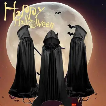 Unisex Crăciun, Halloween Vrăjitoare Petrecere Reversibila Cu Gluga Pentru Adulti Vampiri Cape Mantie Cosplay