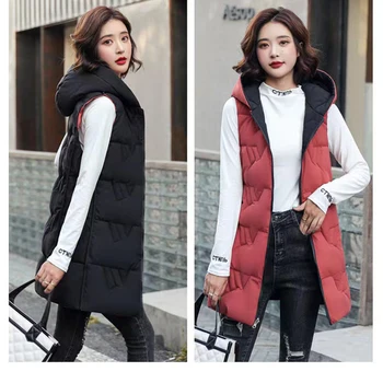 Veste Jacheta De Iarna Pentru Femei Mâneci Lungi Cu Glugă Sacou Captusit Super Sexy Haine Coreeană De Moda Cardigan Nou Vesta