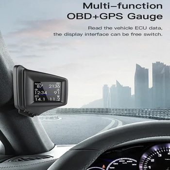 Mici HUD Head-up Display Instrument Multi-Scop de Viteză Ghid de Alarmă Auto Consumabile Auto