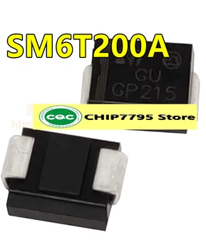10buc TELEVIZOARE suprimarea tranzitorii diodă SM6T200A serigrafie GU patch NU-214AA SMB brand original nou