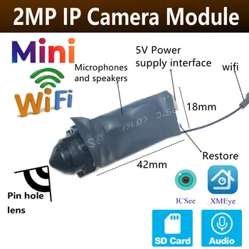 Șurub DIY Modul Camera IP Mini Wifi Module Mici Icsee Xmeye Sdk 1080P Wireless PCB Securitate P2P Două căi Audio