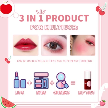 Luciu de buze Cosmetice Impermeabil de Durata Lip Tint Bayfree Finisaj lucios termen lung Sexy Roșu Roșu de Buze Machiaj Ruj de buze de Catifea