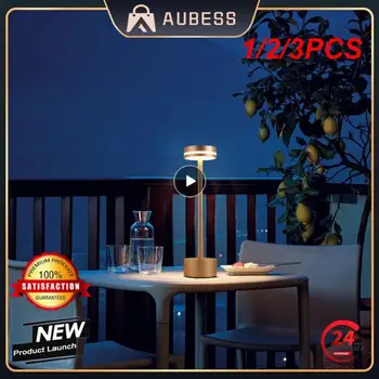 1/2/3PCS Bar Hotel cu Acumulator Lampa de Masa LED Metal Lampa de Birou USB Reîncărcabilă Luminozitate Noaptea la Lumina Lămpii pentru Restaurant Dormitor