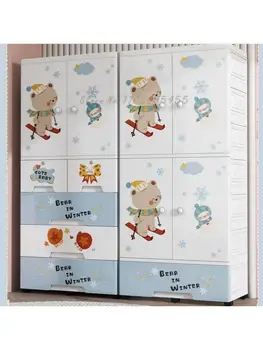 70cm foarte mare de copii acasă dulap dormitor plastic boy baby cabinet de stocare dulap mic dulap