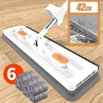 2023 noi de mari dimensiuni mop plat hands-free acasă absorbant mop mop curat podea din lemn leneș mop rămâne