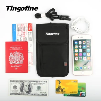 Pașaport de călătorie sac Multi-funcția de document sac Impermeabil deținător de pașaport RFID Document sac Agățat în străinătate Anti-furt sac de gât