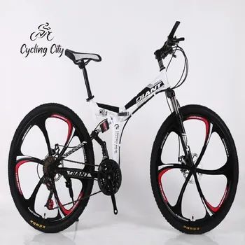 Bicicleta pliabilă cu Dublu Disc Frâne de Biciclete Rutiere de Curse de Biciclete Mountain Bike 26 24 De Oțel 21 de Viteză Biciclete 2023 DropShipping
