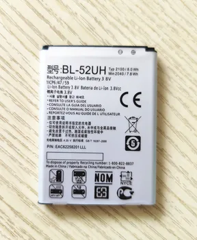 Noua BL-52UH Baterie pentru LG H422 Spirit D320 D325 D280N D285 DUAL SIM H443 Escape 2 VS876 L65 L70 MS323 2100mAh