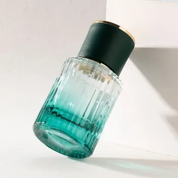 30ml Reîncărcabile Sticle de Parfum de Sticlă Gradient de Verde Goale de Parfum Pulverizator Atomizor pentru Barbati Femei Ulei Esențial de Machiaj Container