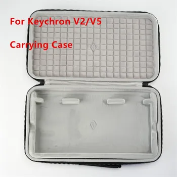 Caz portabil pentru Keychron V2 V5 Tastatură Mecanică de Protecție Depozitare Sac Greu Cutie Praf